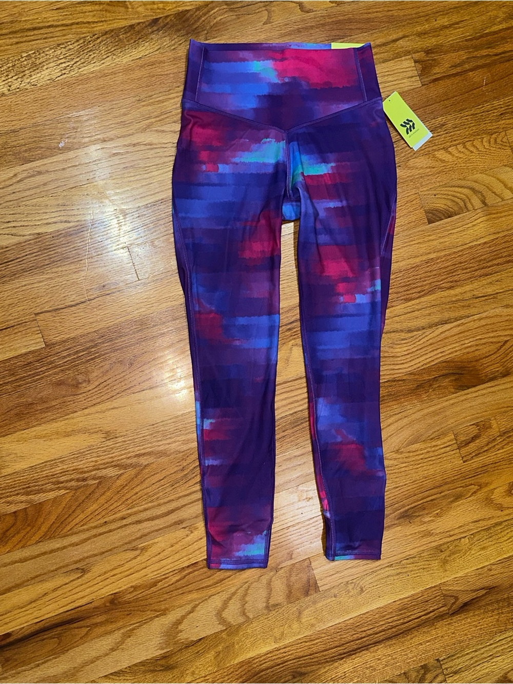 all in motion Purple, Blue & Pink Printed Girls' Leggings XL